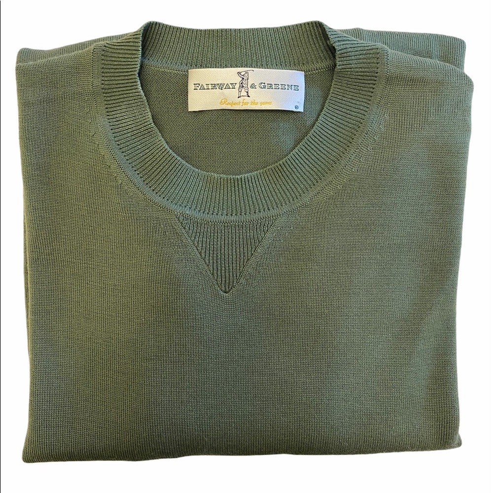 Fairway & Greene Men’s Crew Neck Green XL Sweater